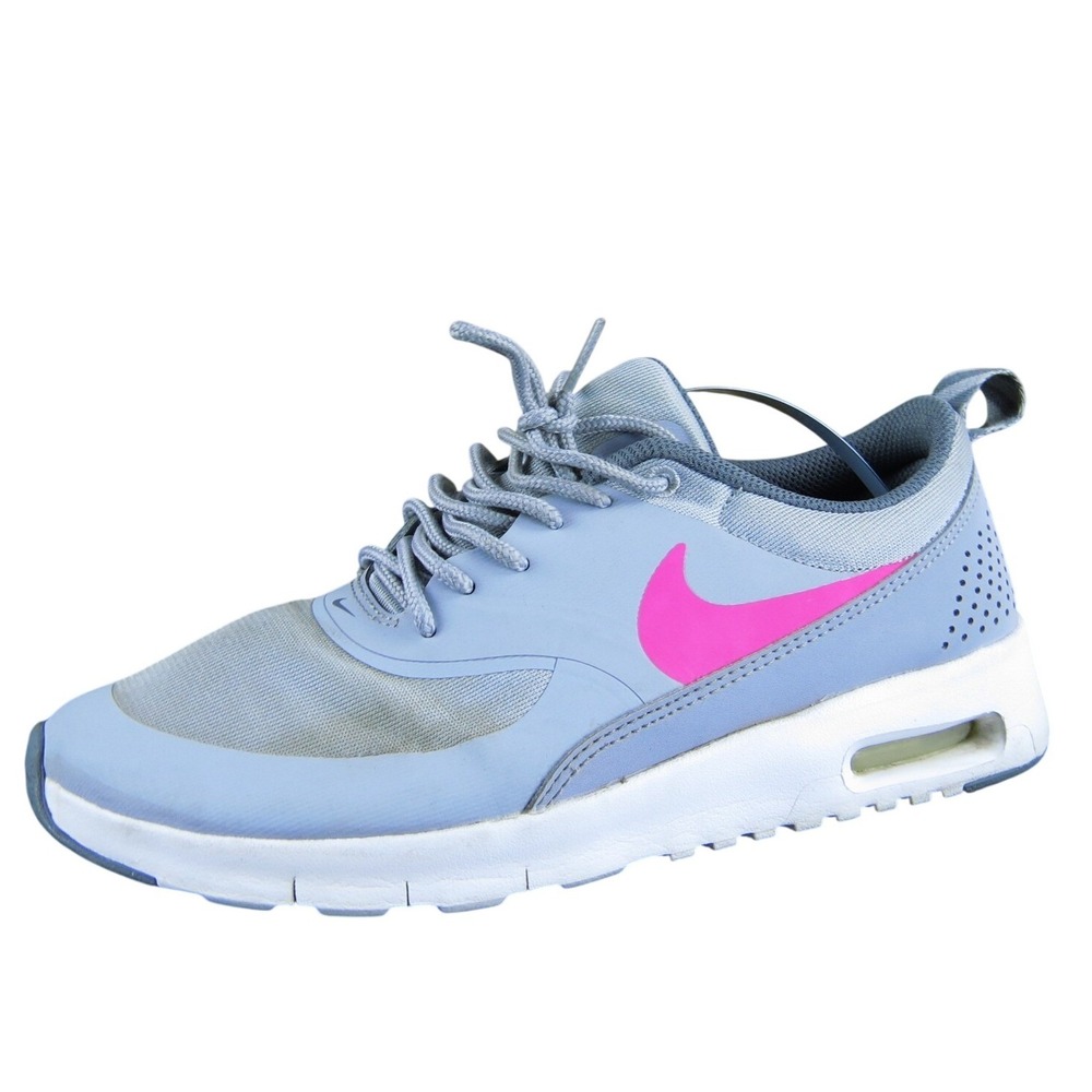 Nike Sneaker Air Max Thea Girl Y 6 Medium Athletic Gray Synthetic Lace Up